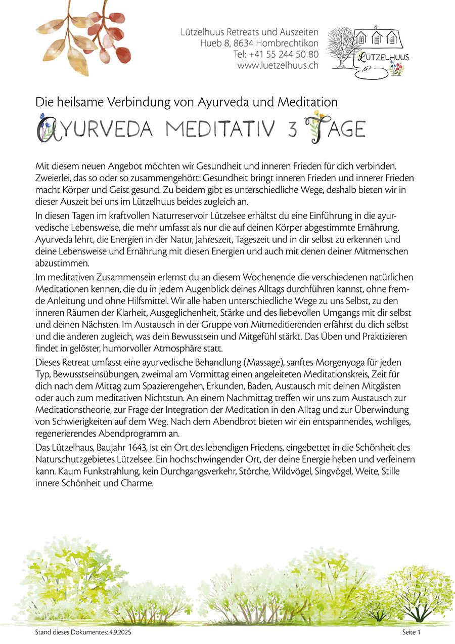 Angebot Meditation PDF