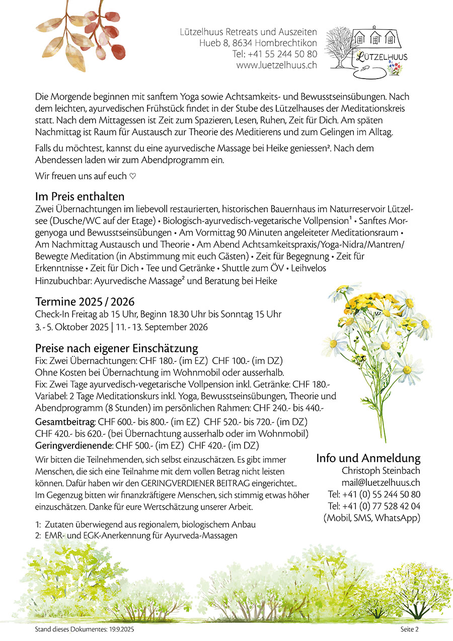 Angebot Meditation fortgeschritten PDF