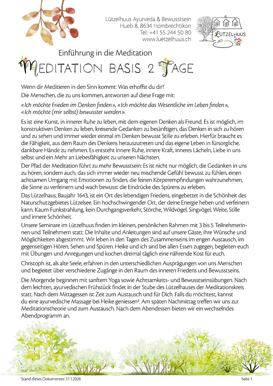 Angebot Meditation PDF