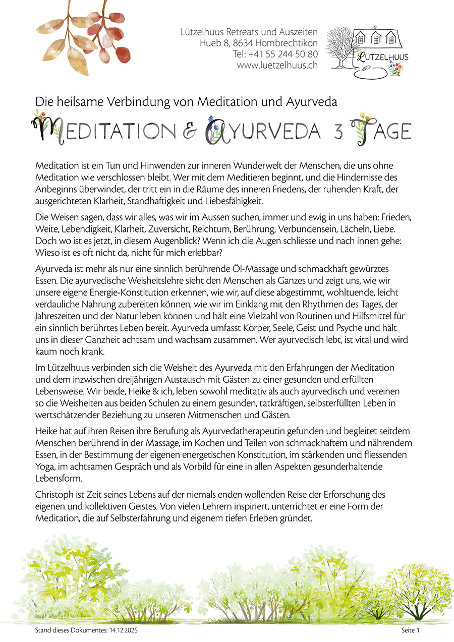 Angebot Meditation PDF